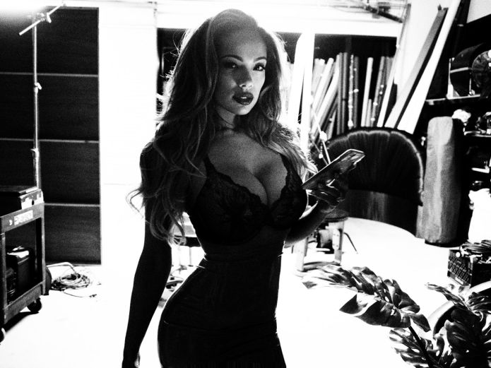 Exclusive pics from erica menaâ€™s playboy shoot.